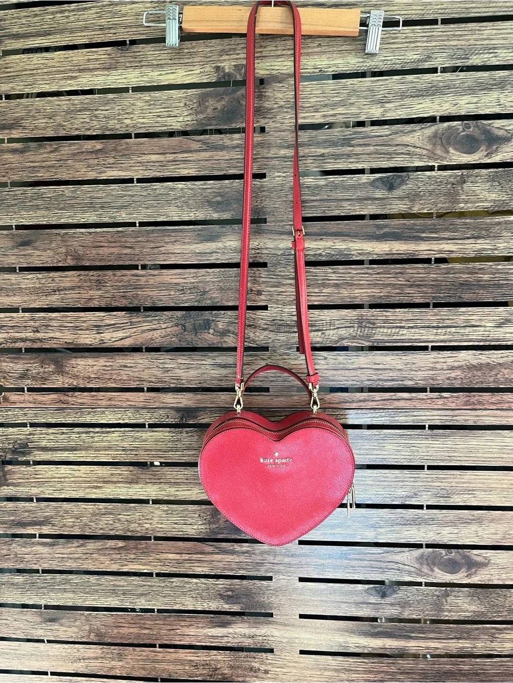 NWOT Kate Spade Love Shack Red Heart Crossbody Purse